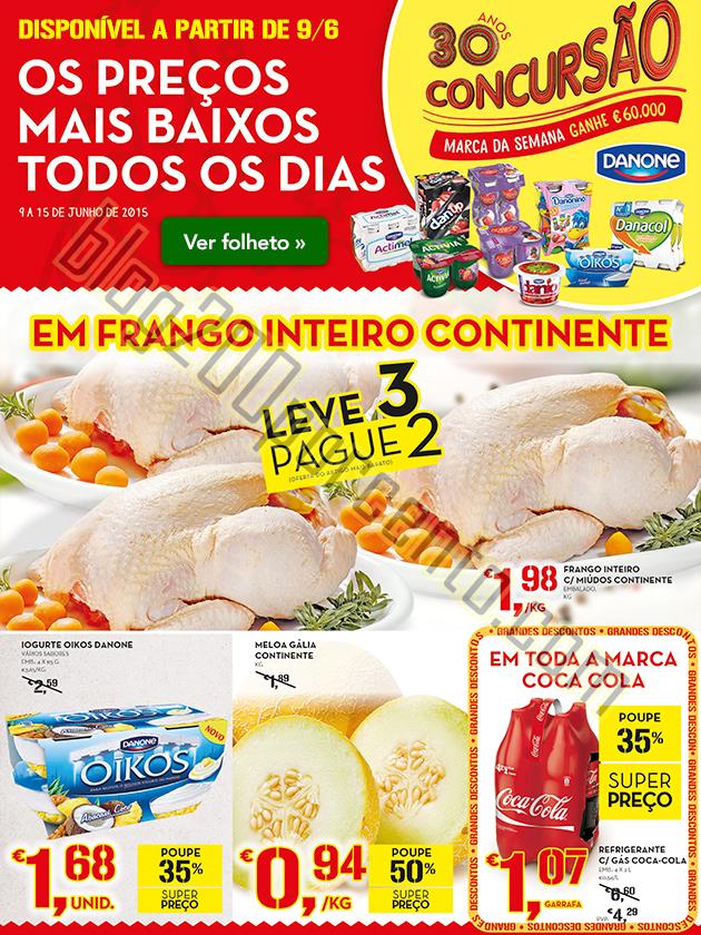 Antevisão Folheto CONTINENTE de 9 a 15 junho - Ca