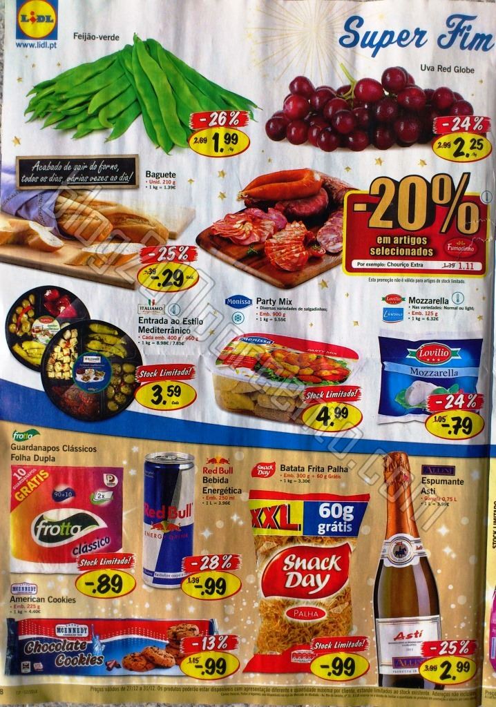 Antevisão Folheto LIDL Feliz Ano Novo de 26 a 31 