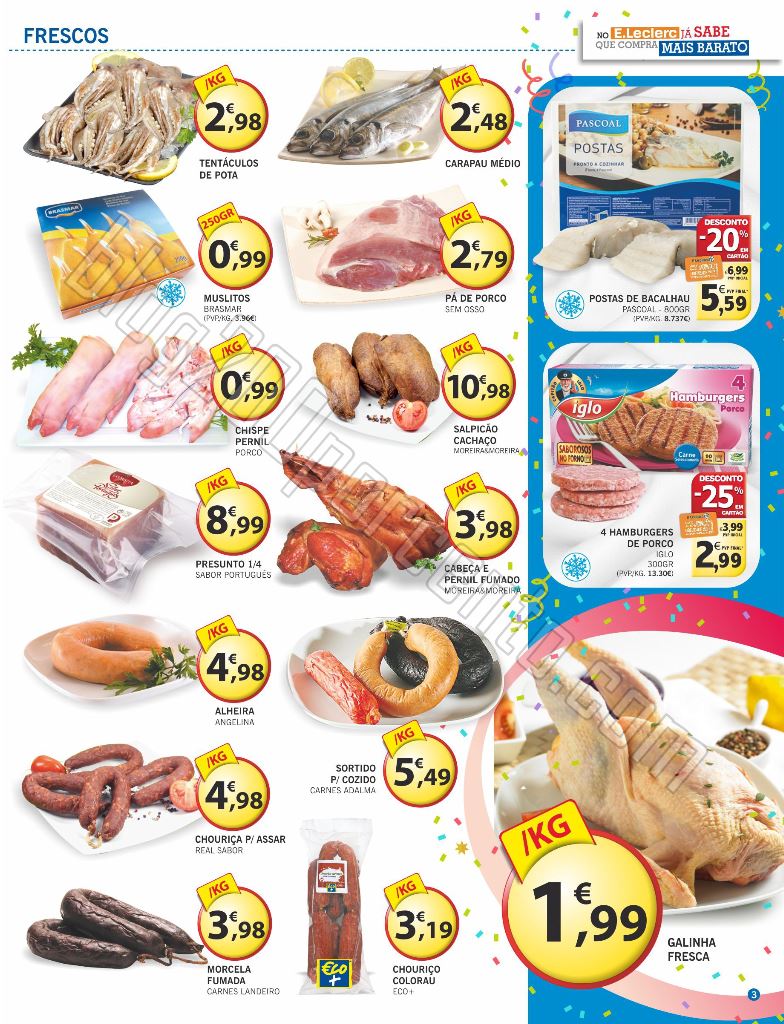 Antevisão Folheto E-LECLERC Lousada de 9 a 17 fev
