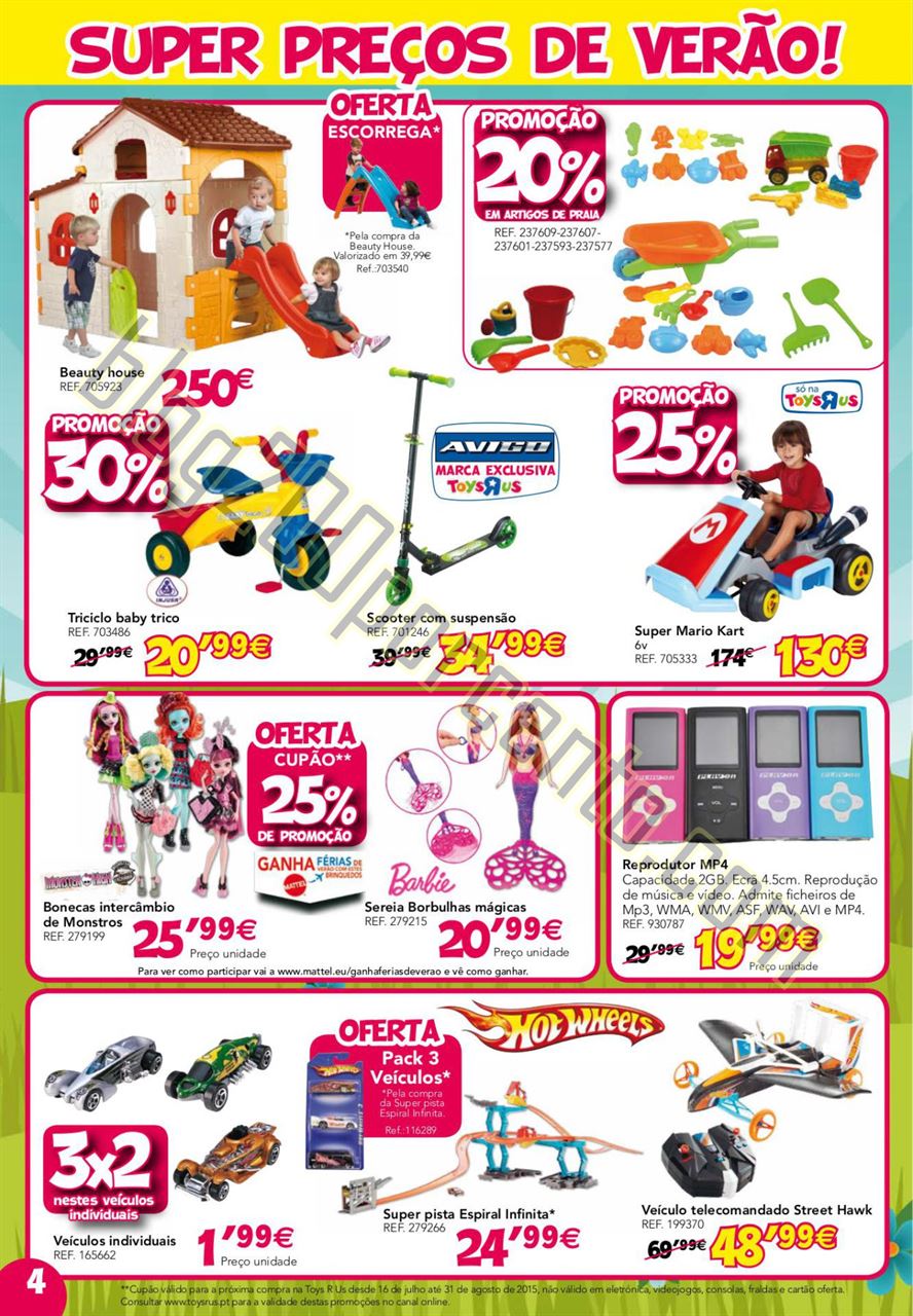 Novo Folheto TOYSRUS Promoções de 16 a 26 julho 