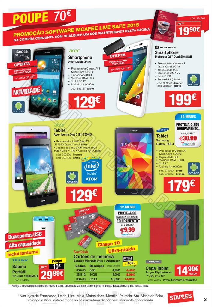Antevisão Folheto STAPLES Primavera promoções d