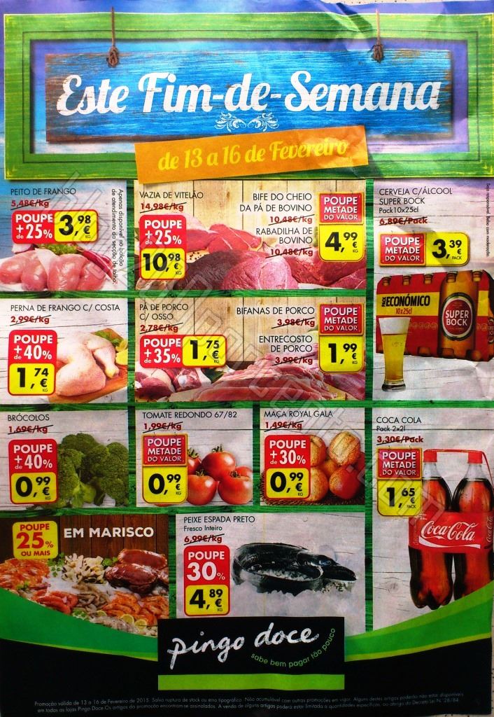 Antevisão Folheto PINGO DOCE Fim de Semana de 13 