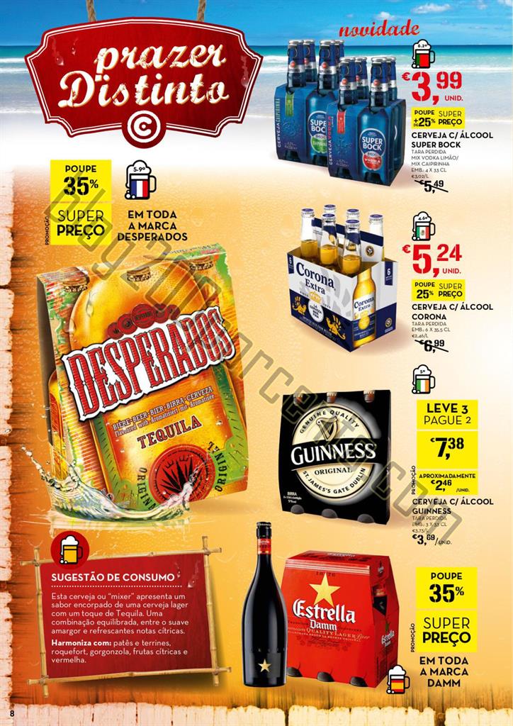 Antevisão Folheto CONTINENTE Cervejas e Mariscos 