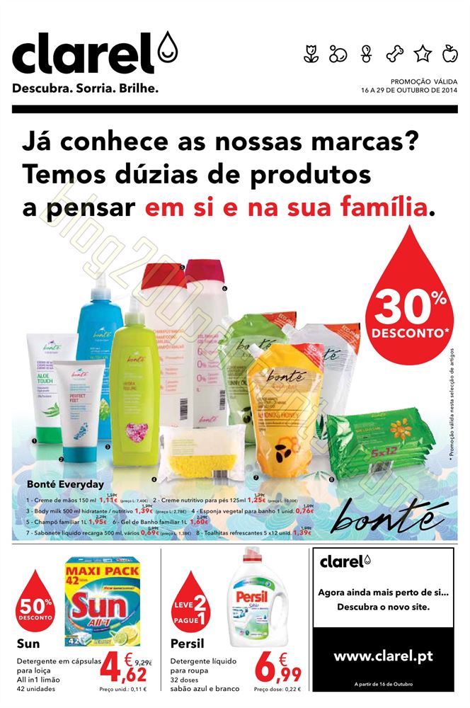 Antevisão Folheto CLAREL de 16 a 29 outubro p1.jp