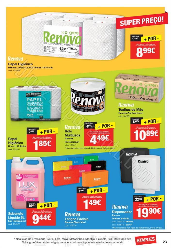 Antevisão Folheto STAPLES promoções de 5 a 17 m