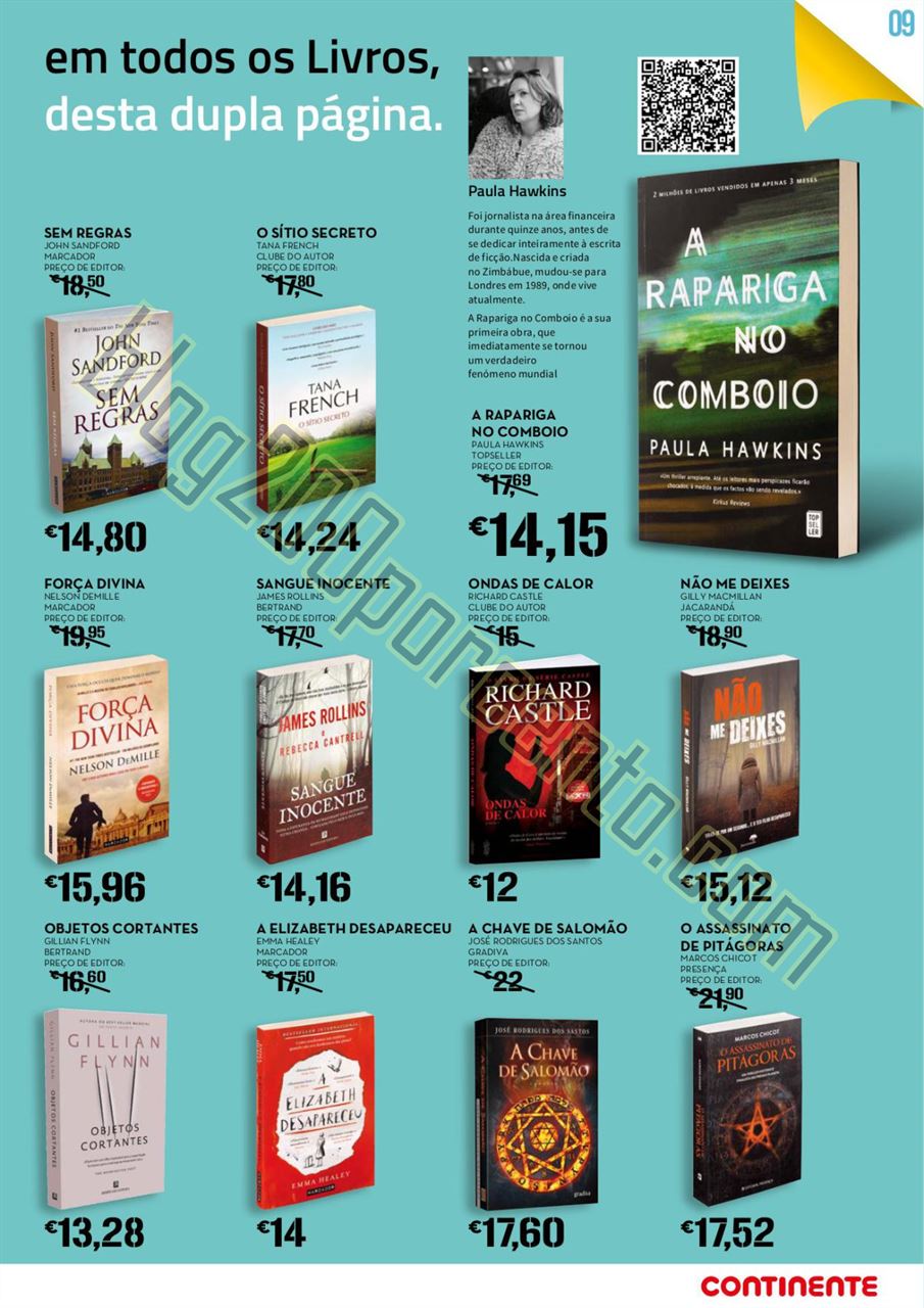 Antevisão Folheto CONTINENTE Feira do Livro de 14