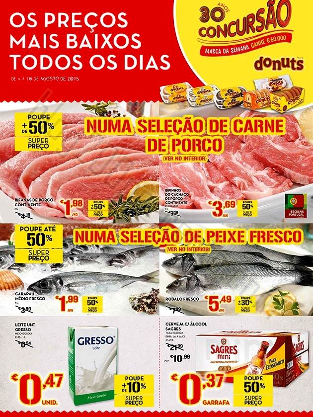 Antevisão Folheto CONTINENTE Promoções de 4 a 1