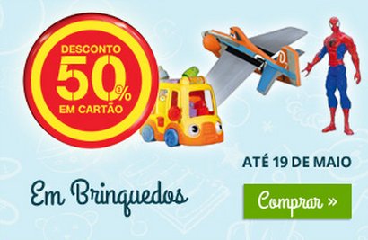 50% de desconto | CONTINENTE | Brinquedos - Dia da Criança