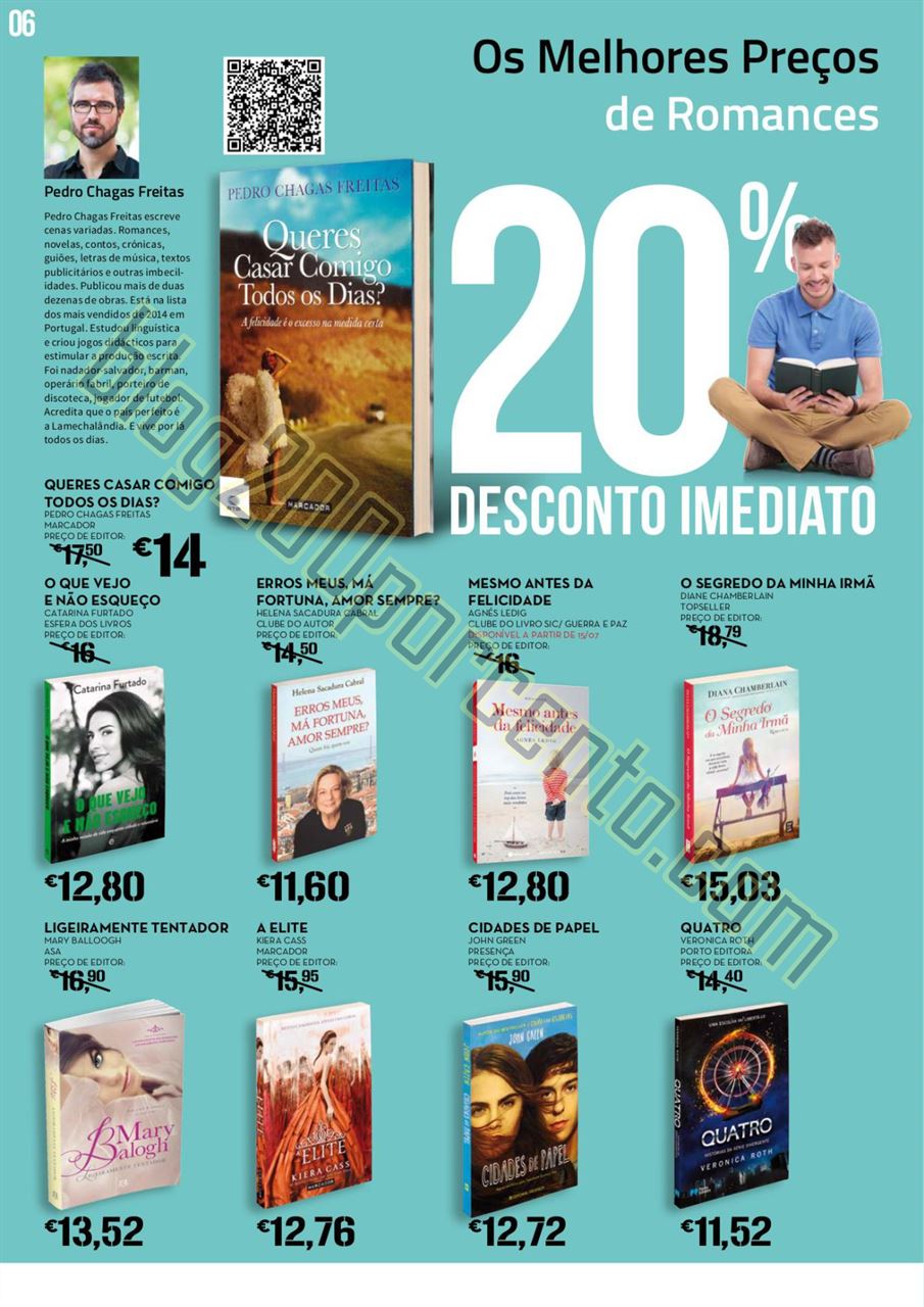 Antevisão Folheto CONTINENTE Feira do Livro de 14