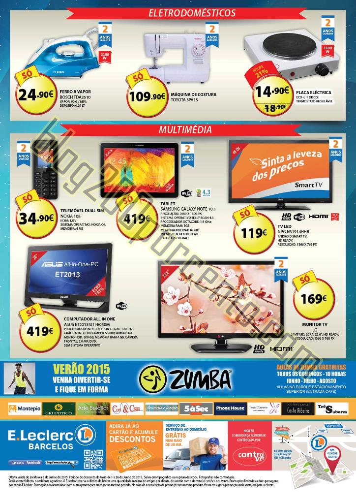 Antevisão Folheto E-LECLERC Barcelos de 26 maio a