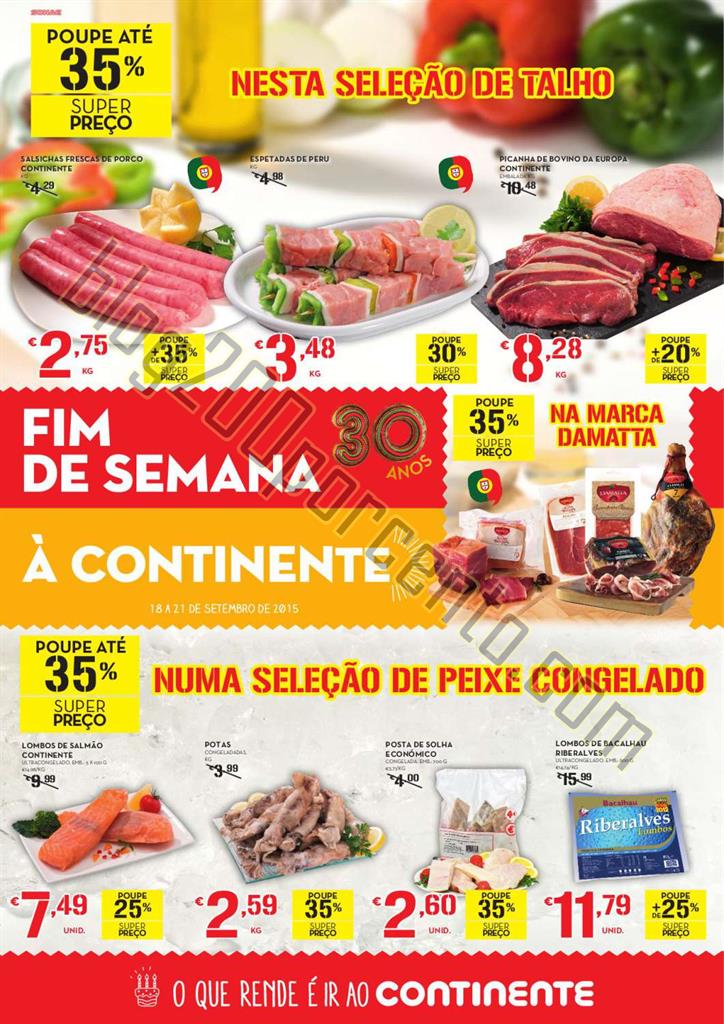 Antevisão Folheto CONTINENTE Frescos Fim de seman