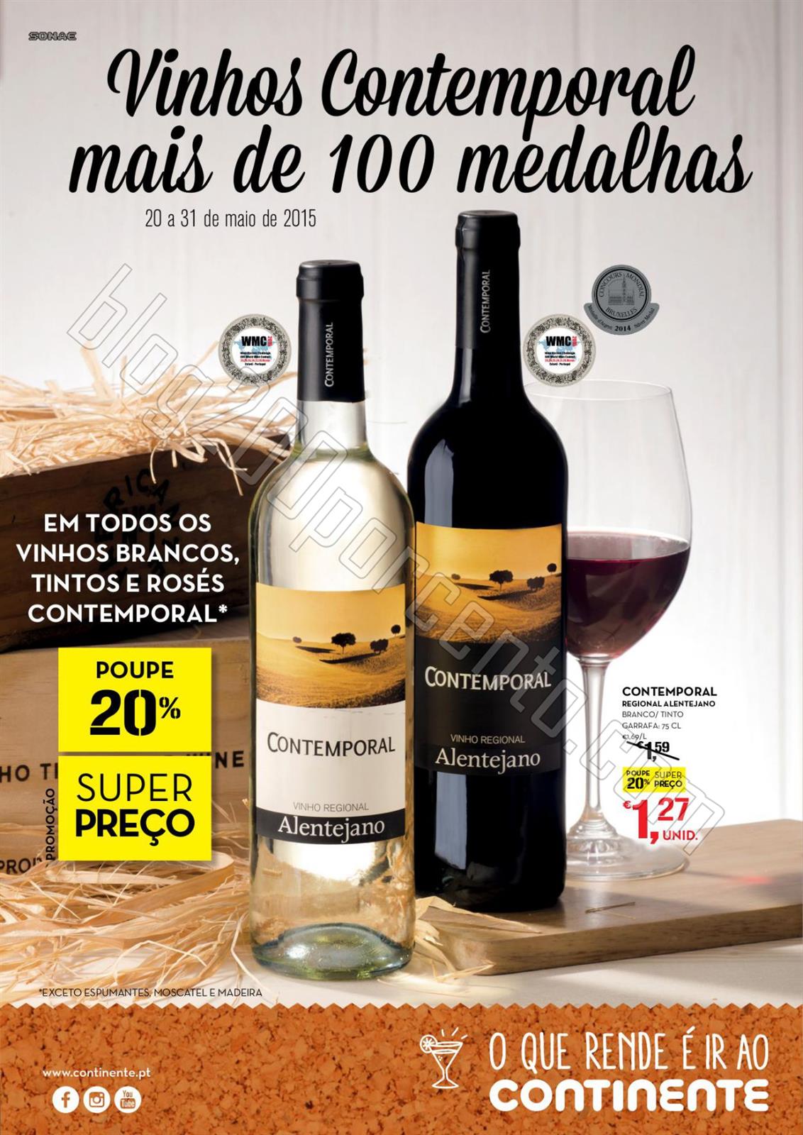 Antevisão Folheto CONTINENTE Vinhos de 20 a 31 ma
