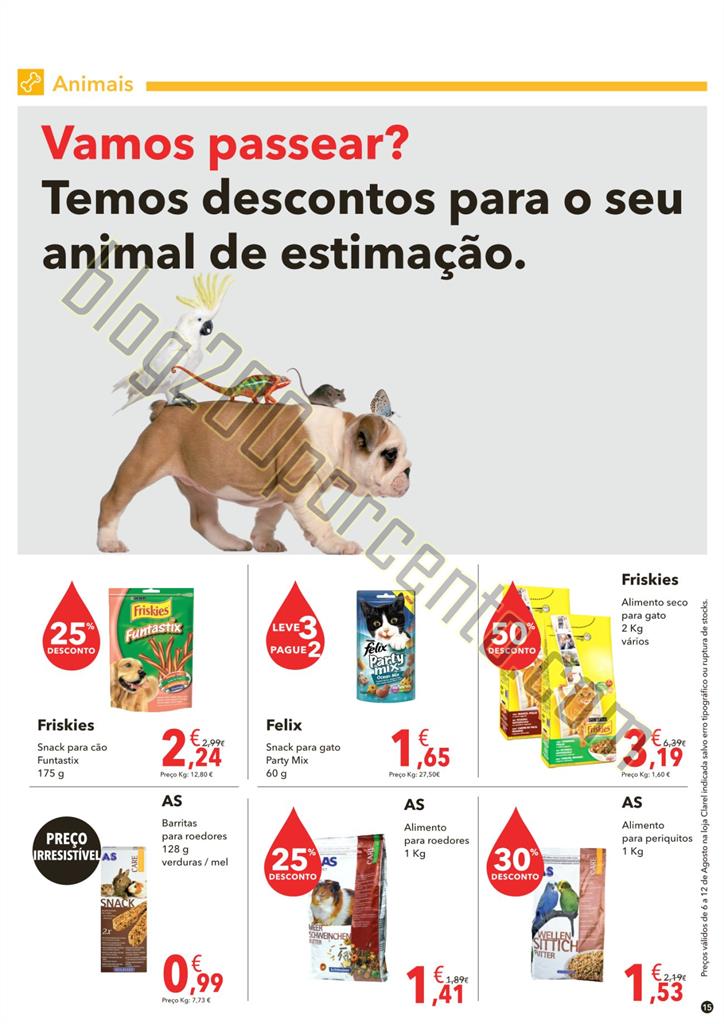 Antevisão Folheto CLAREL Aberturas de 6 a 12 agos