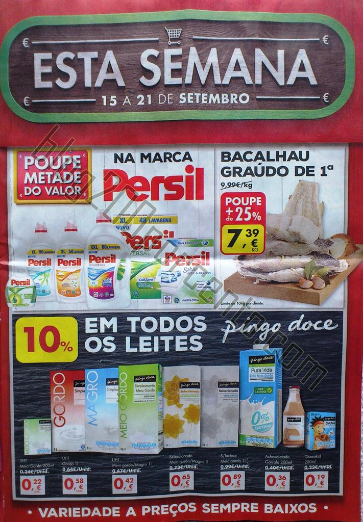 Antevisão Folheto PINGO DOCE Promoções de 15 a 