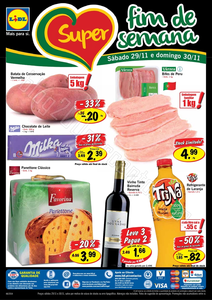 Antevisão Folheto LIDL Fim de semana II de 29 a 3