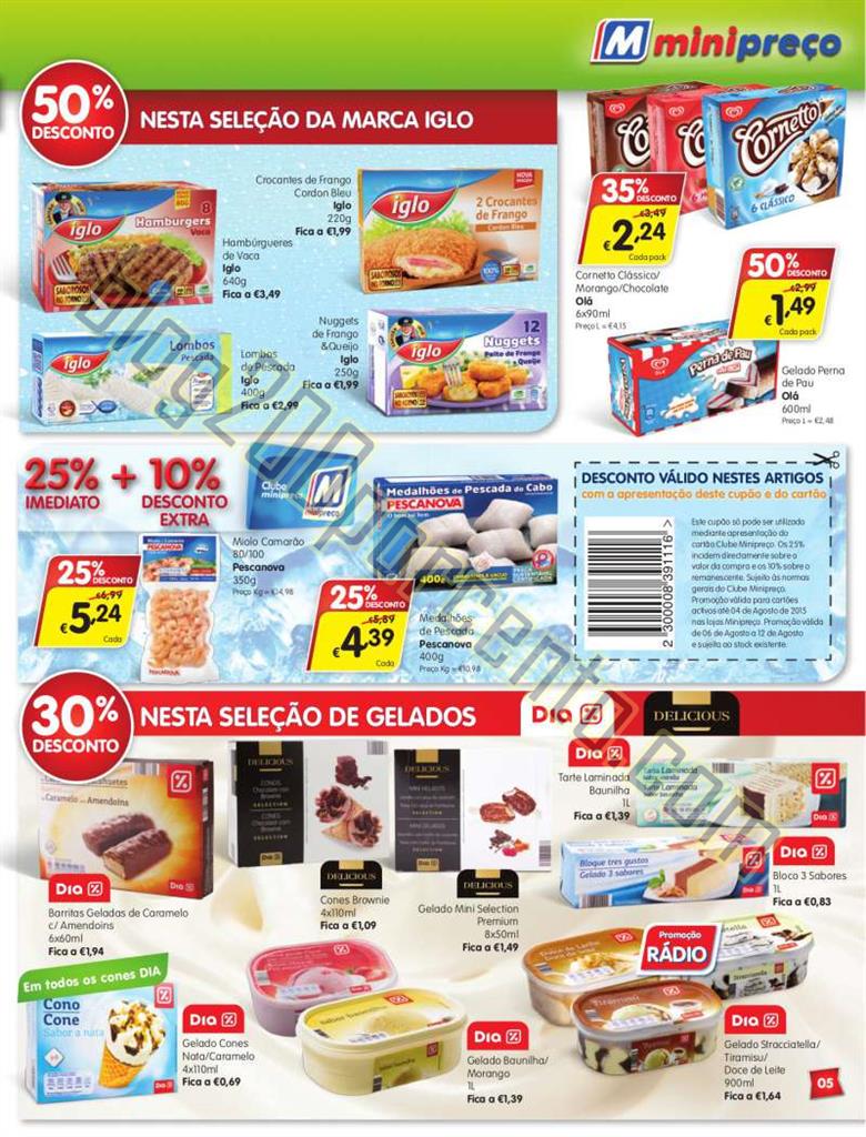 Antevisão Folheto MINIPREÇO Promoções de 6 a 1