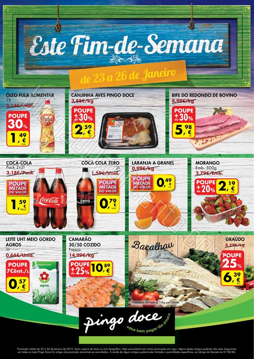 Antevisão Folheto PINGO DOCE Fim de Semana de 23 