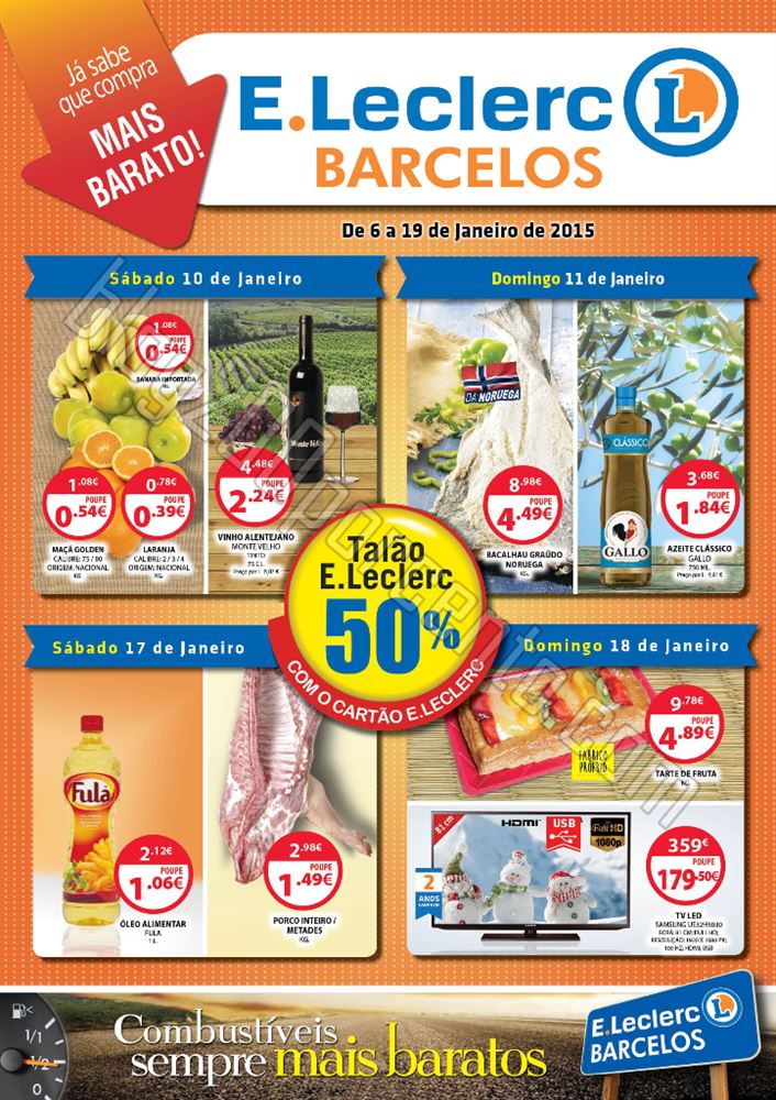 Antevisão Folheto E-LECLERC Barcelos de 6 a 19 ja