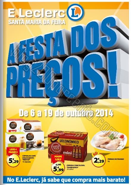 Antevisão Folheto E-LECLERC Feira de 6 a 19 outubro