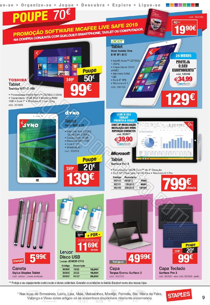 Antevisão folheto STAPLES Mobilidade de 19 a 31 m