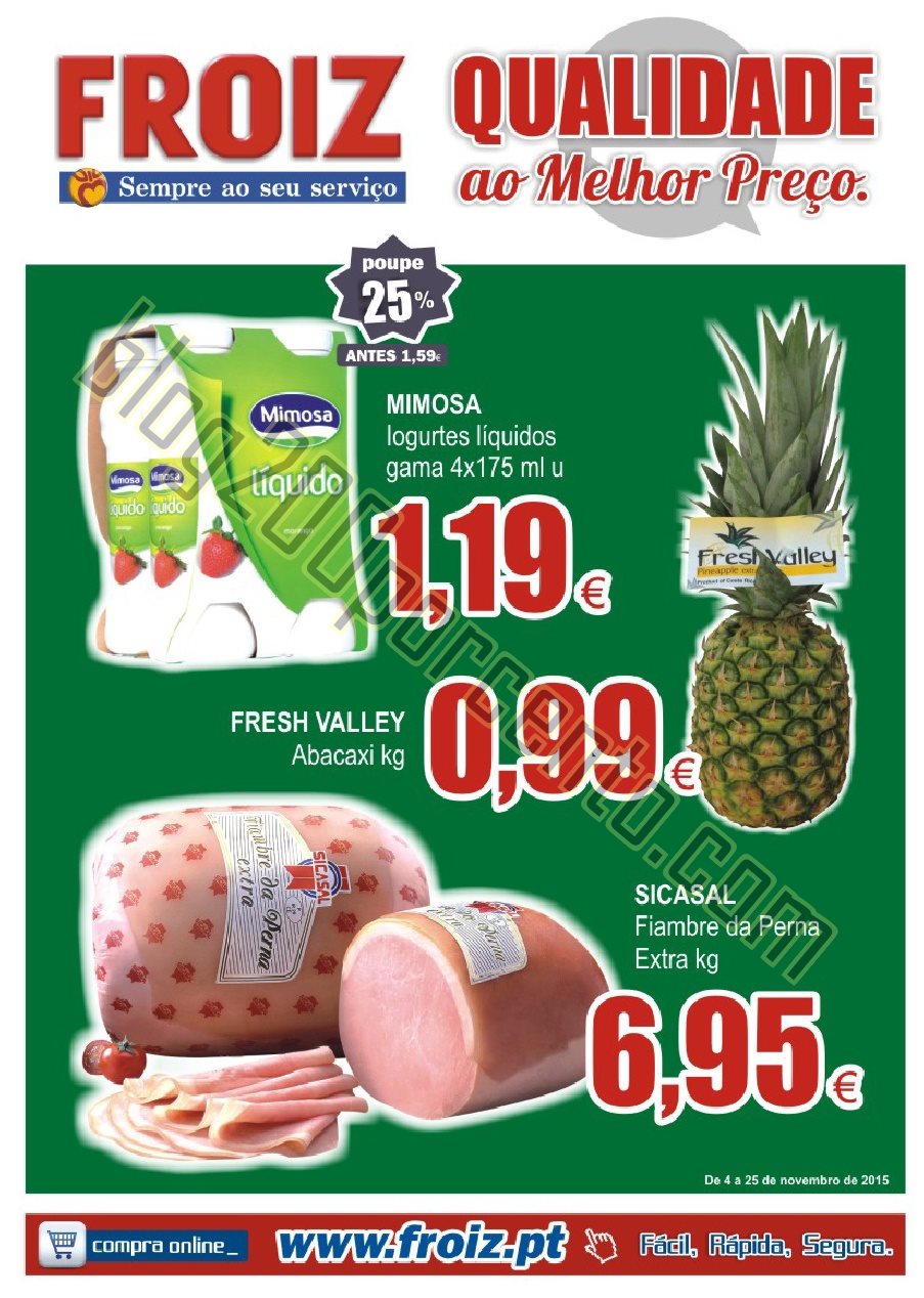 Novo Folheto FROIZ Promoções até 25 novembro p1