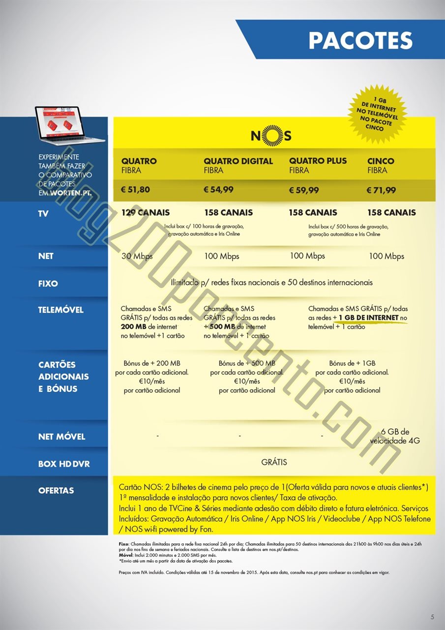 Novo Folheto WORTEN Mobile promoções até 2 deze