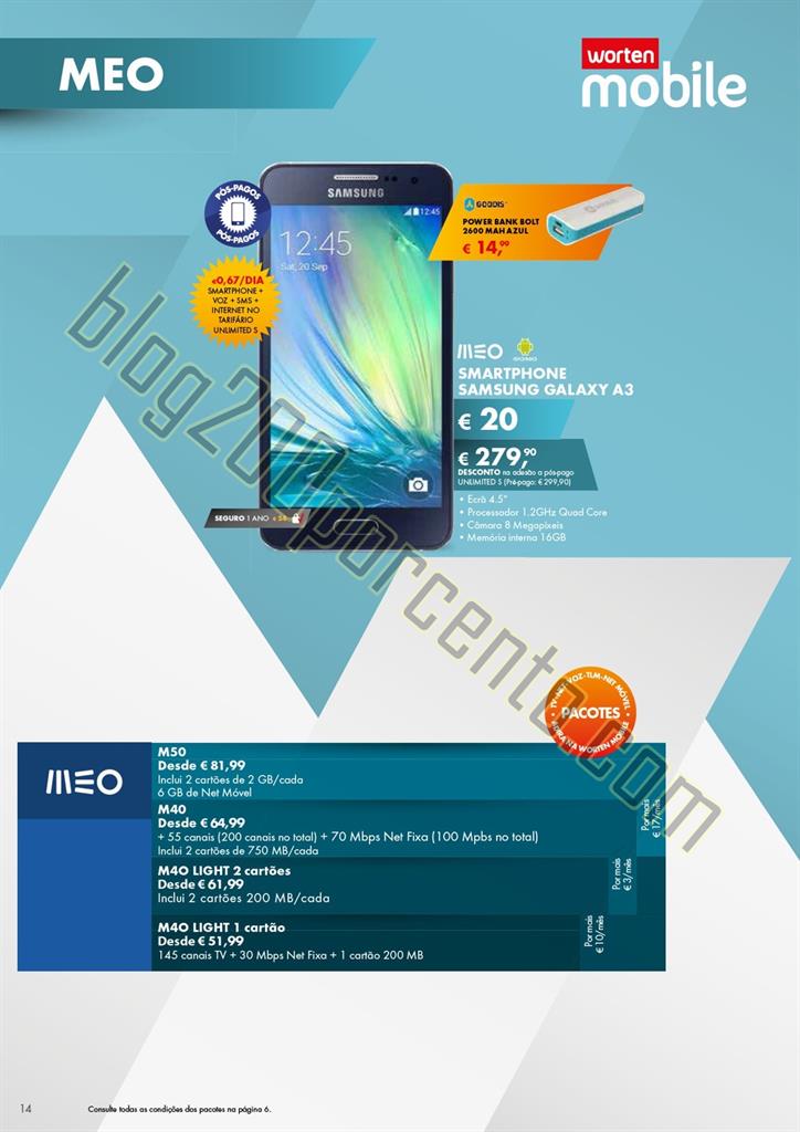 Novo Folheto WORTEN MOBILE Promoções até 2 sete