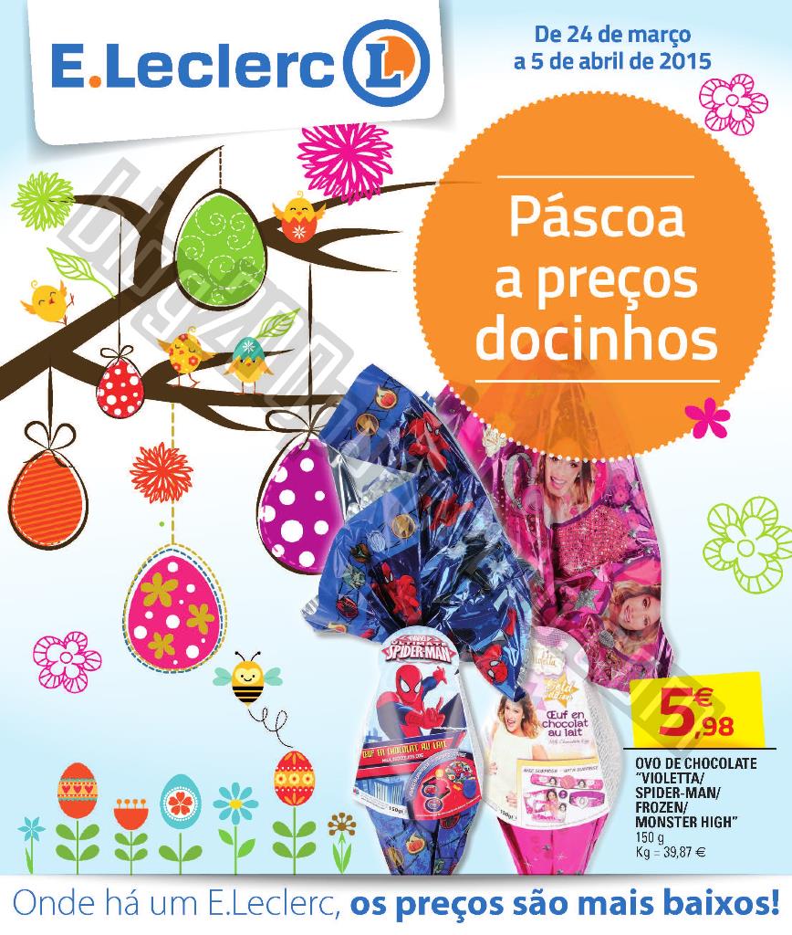 Antevisão Folheto E-LECLERC Páscoa de 24 março 