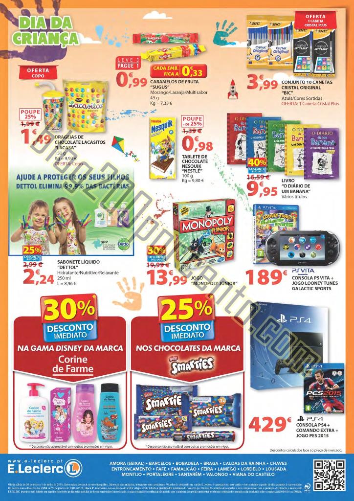 Antevisão Folheto E-LECLERC Promoções de 26 mai