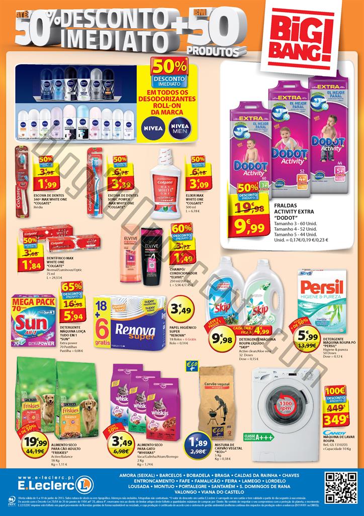 Antevisão Folheto E-LECLERC Big Bang fim de seman