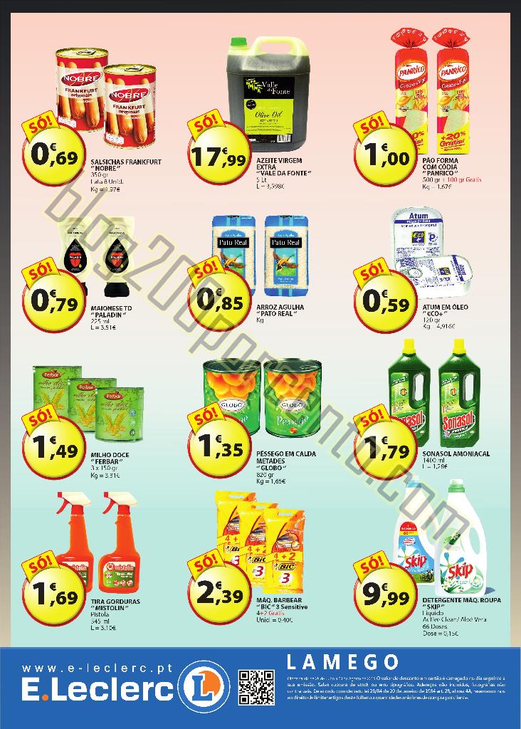 Antevisão de Folheto E-LECLERC Lamego de 28 julho