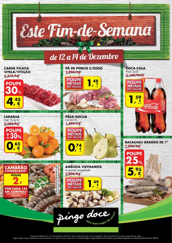 Antevisão Folheto PINGO DOCE Fim de semana de 12 