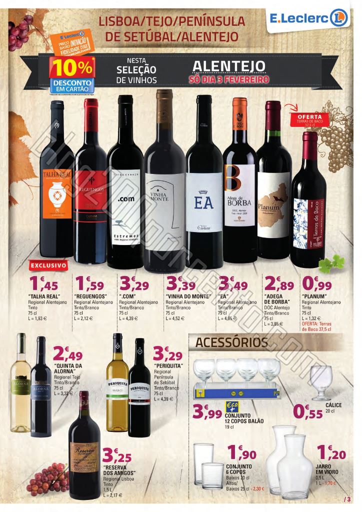 Antevisão Folheto E-LECLERC promoções de 3 a 9 