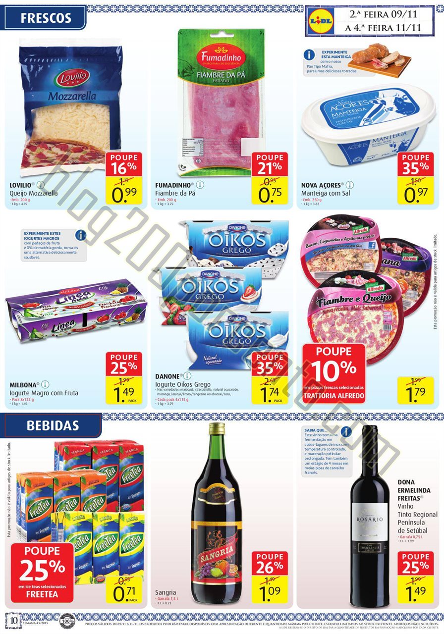 Antevisão Folheto LIDL Promoções de 5 a 11 nove