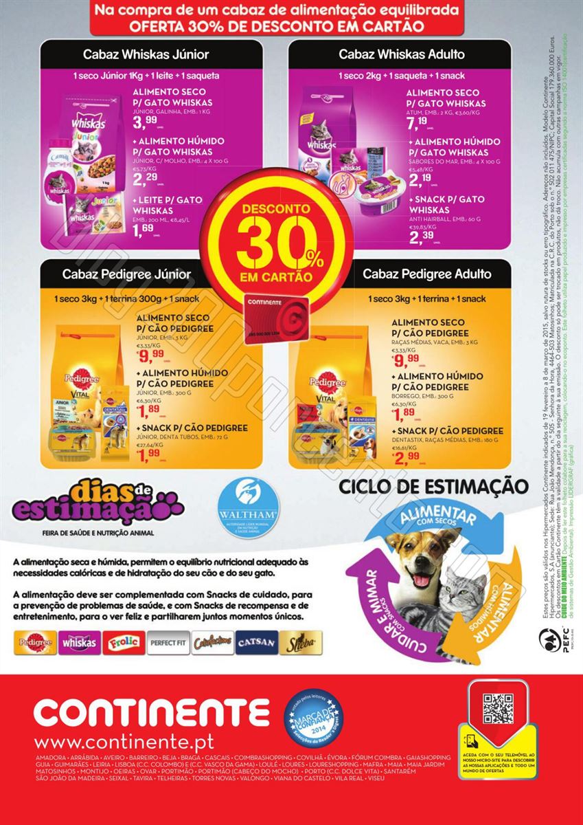 Antevisão Folheto CONTINENTE Feira Animal de 19 f