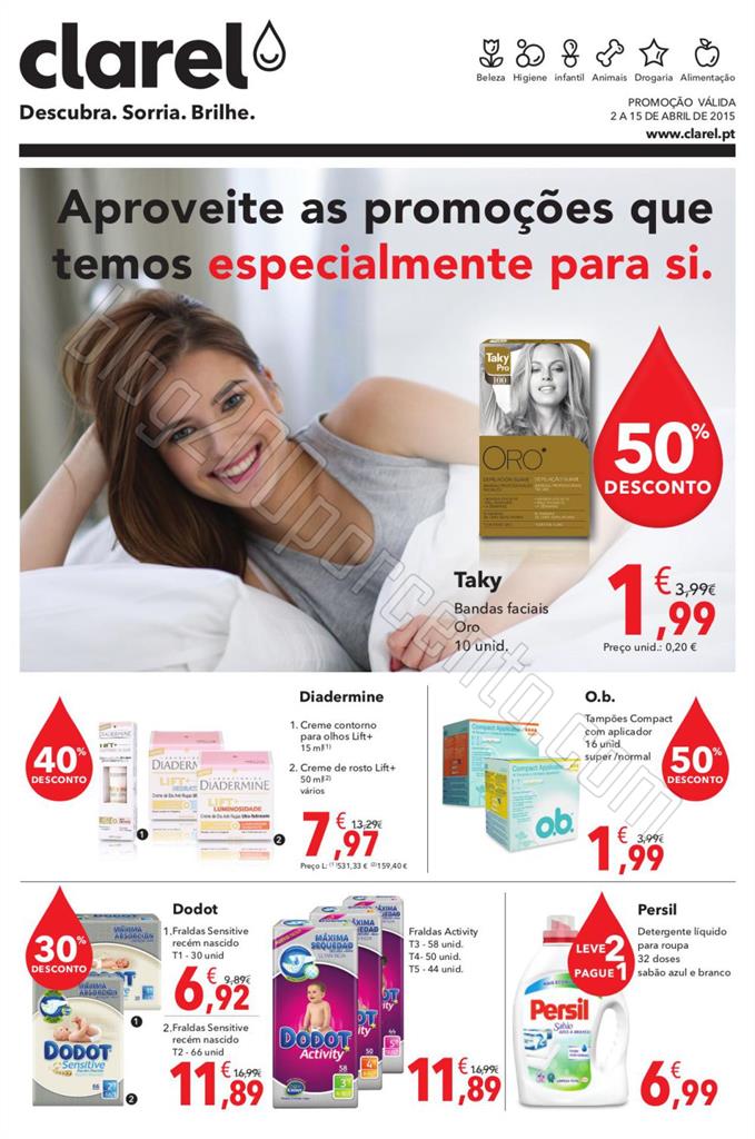 Antevisão Folheto CLAREL Promoções de 2 a 15 ab