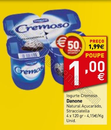 Acumulação com vales INTERMARCHÉ de 9 a 15 outubro - Danone cremoso