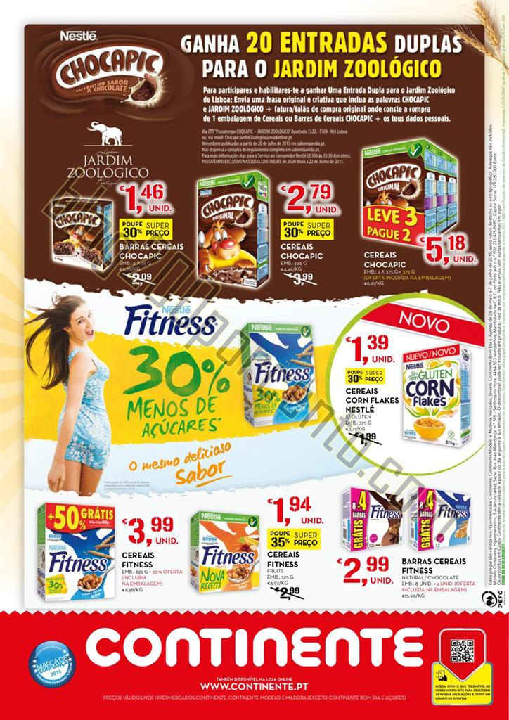 Antevisão Folheto CONTINENTE Especial Cereais de 