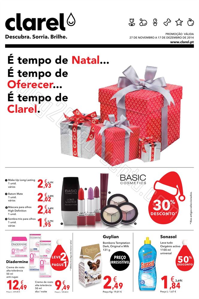 Antevisão Folheto CLAREL Natal de 27 novembro a 1