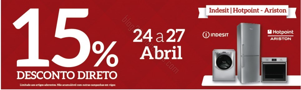 15% de desconto imediato | JOM | de 24 a 27 abril