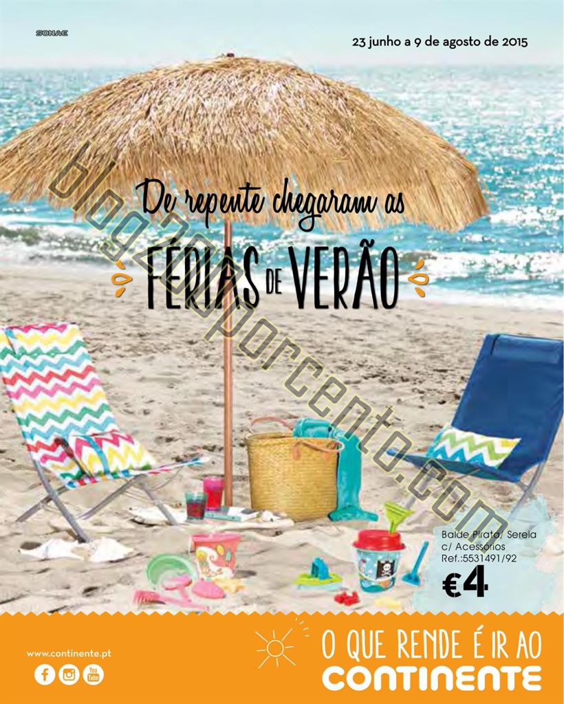 Antevisão Folheto CONTINENTE Férias de verão de