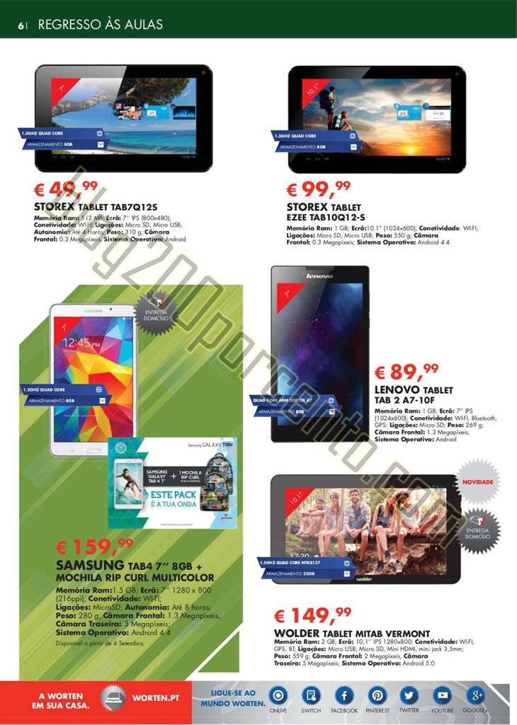 Novo Folheto WORTEN Regresso às aulas de 19 agost