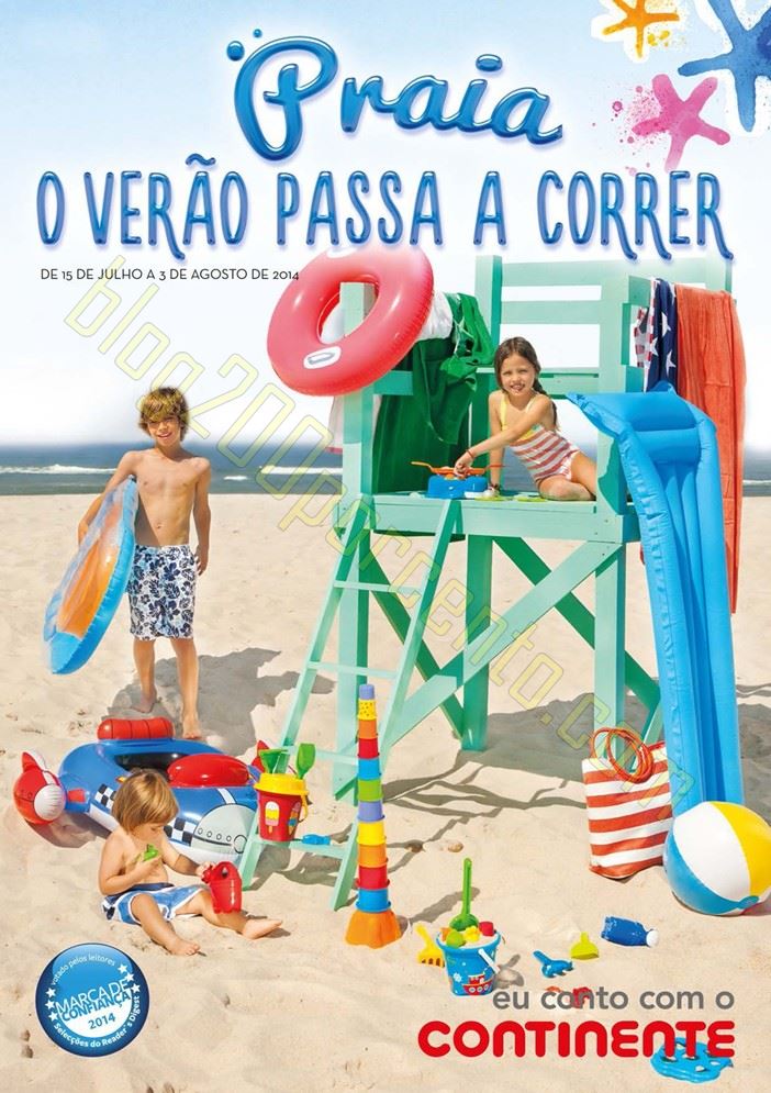 Novo Folheto CONTINENTE - Praia - de 15 julho a 3 agosto