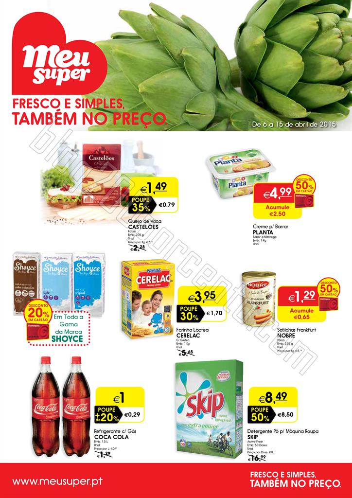 Novo Folheto MEU SUPER Promoções de 6 a 15 abril