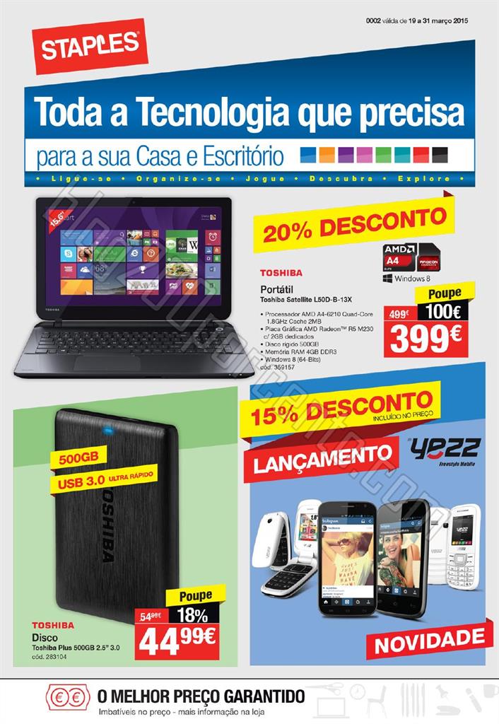 Antevisão folheto STAPLES Mobilidade de 19 a 31 m