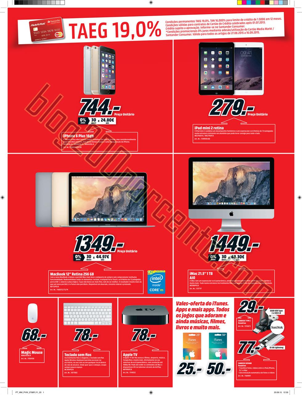 Antevisão folheto MEDIA MARKT de 27 agosto a 2 se