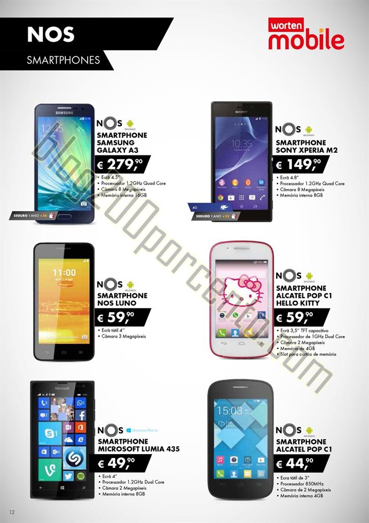 Novo Folheto WORTEN MOBILE Promoções até 2 sete