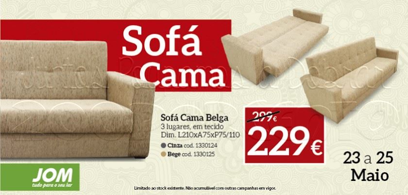 Promoção JOM de 23 a 25 maio