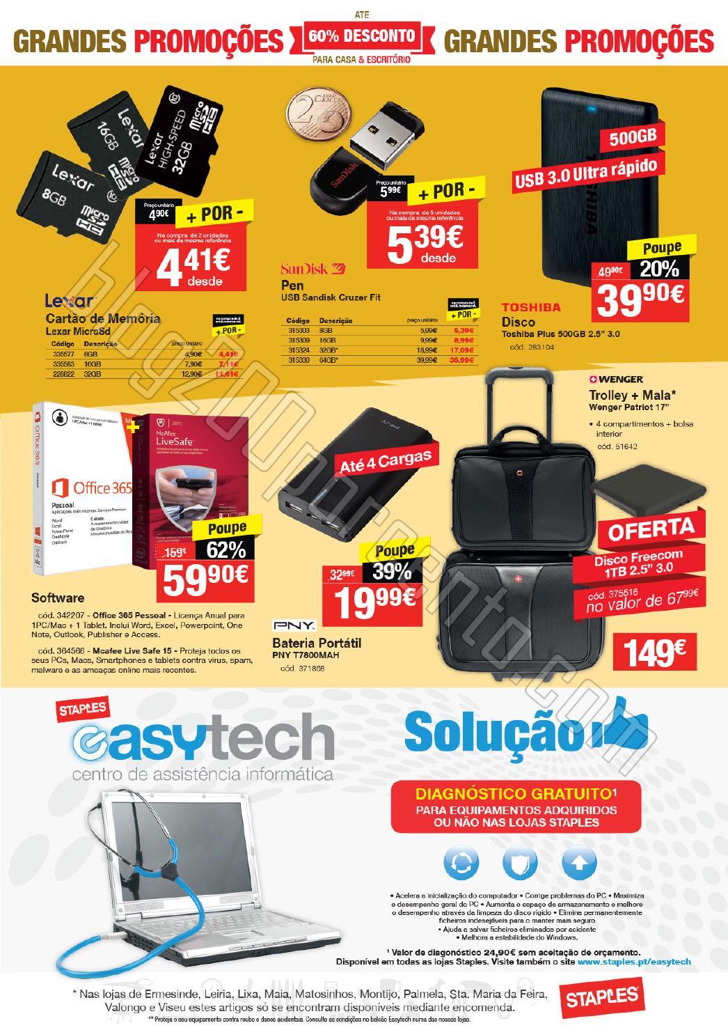 Antevisão Folheto STAPLES Promoções de 21 a 26 