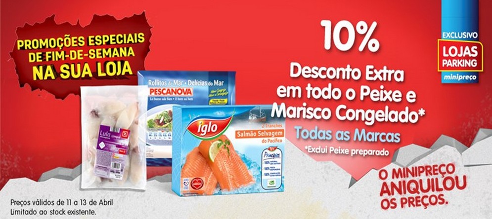 Antevisão fim de semana | MINI PREÇO | dias 11 a 13 abril